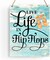 Rustic "Live Life in Flip Flops" Wooden Hanging Sign – Farmhouse Beach House Wall Art, Summer Plaque Decor for Pool and Home (8 x 10 Inches)